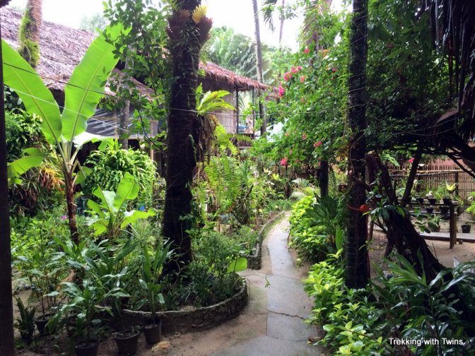 Orchids Boracay Beach Resort | The view of the orchid garden from our porch.