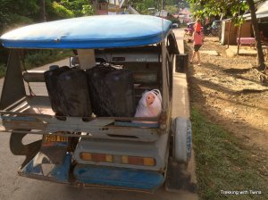 Pig in a bag, Palawan, Philippines | Trekking with Twins