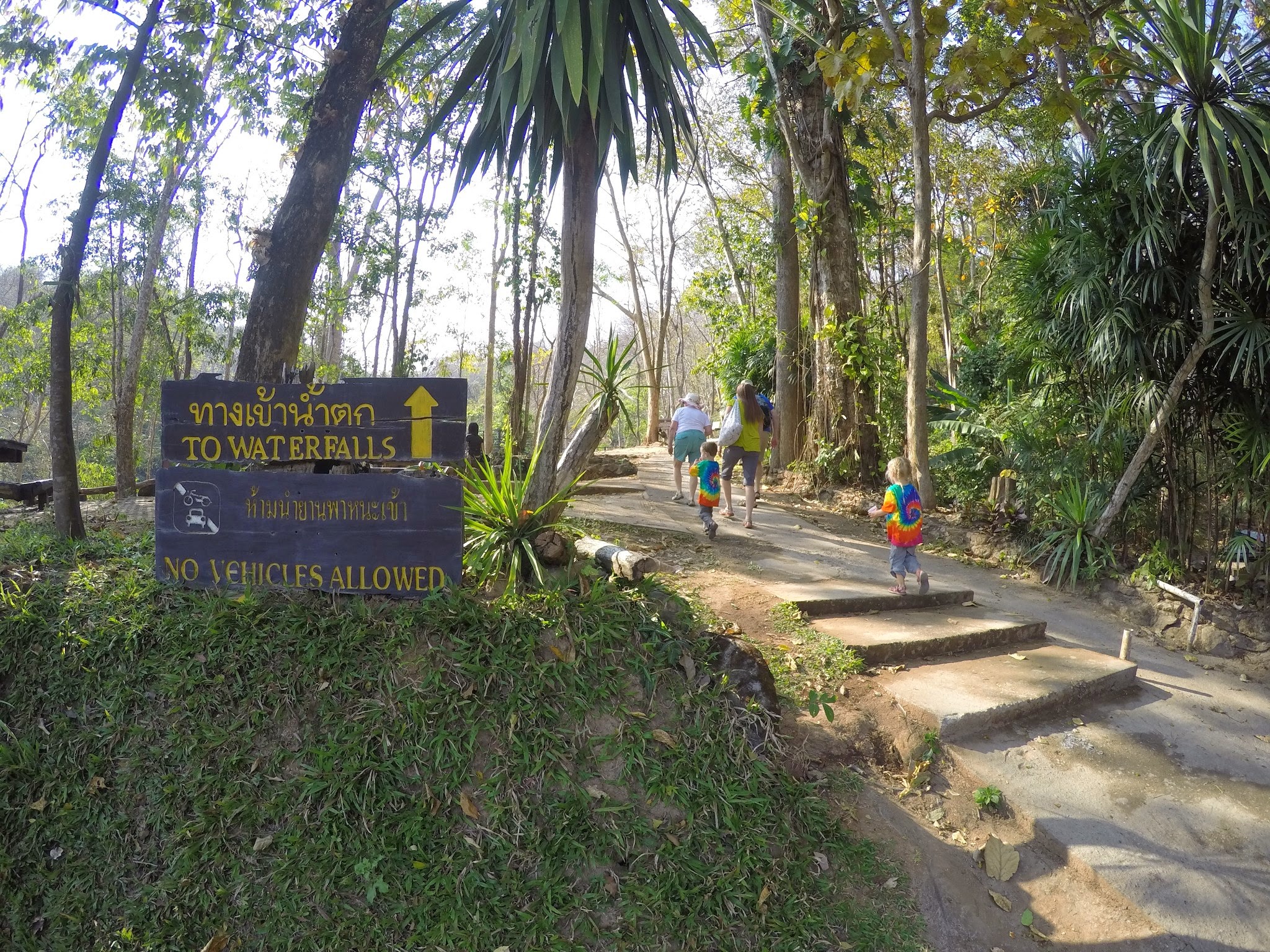 Mae Sa Waterfall on our day trip from Chiang Mai