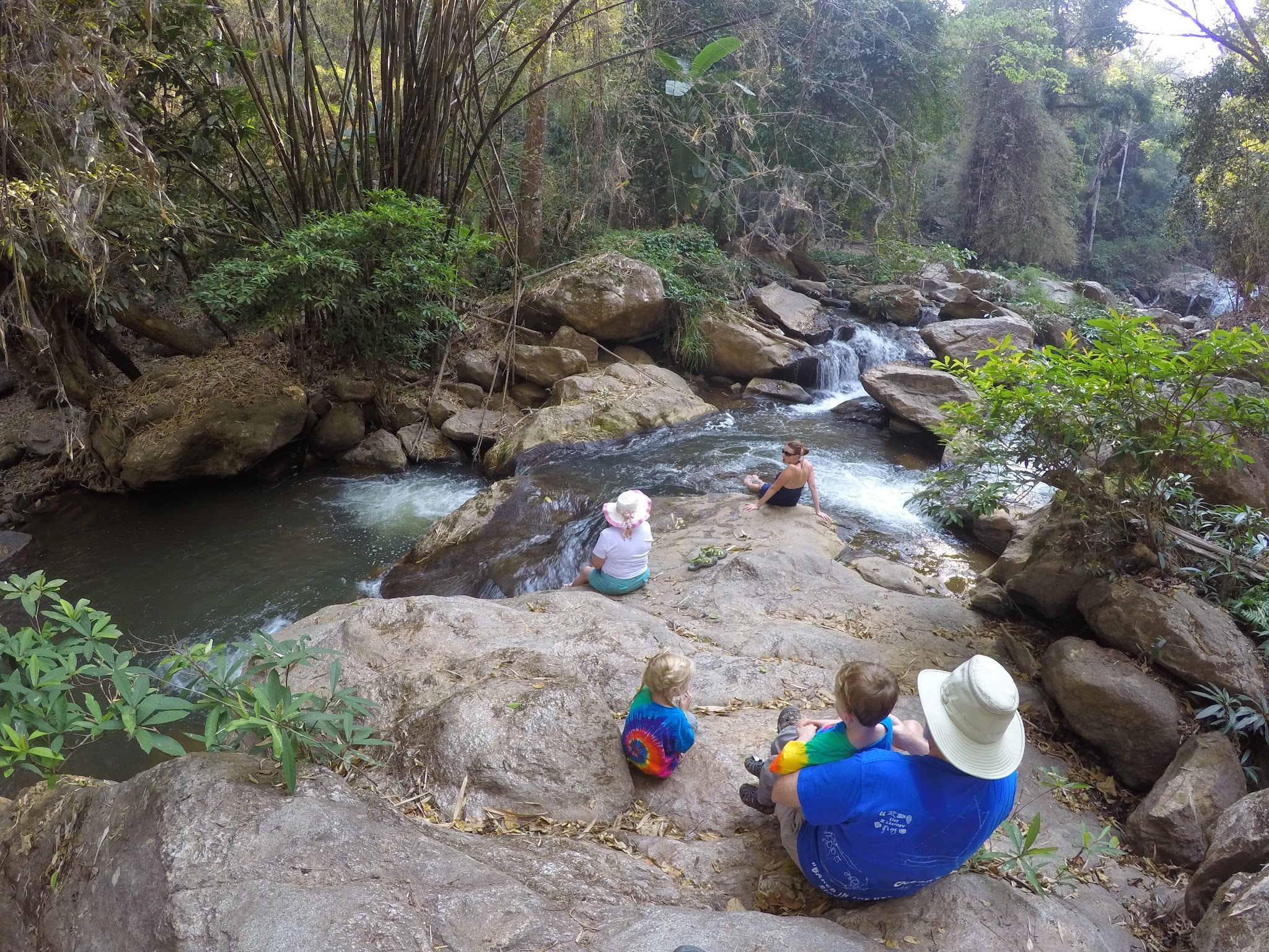 Mae Sa Waterfall on our day trip from Chiang Mai