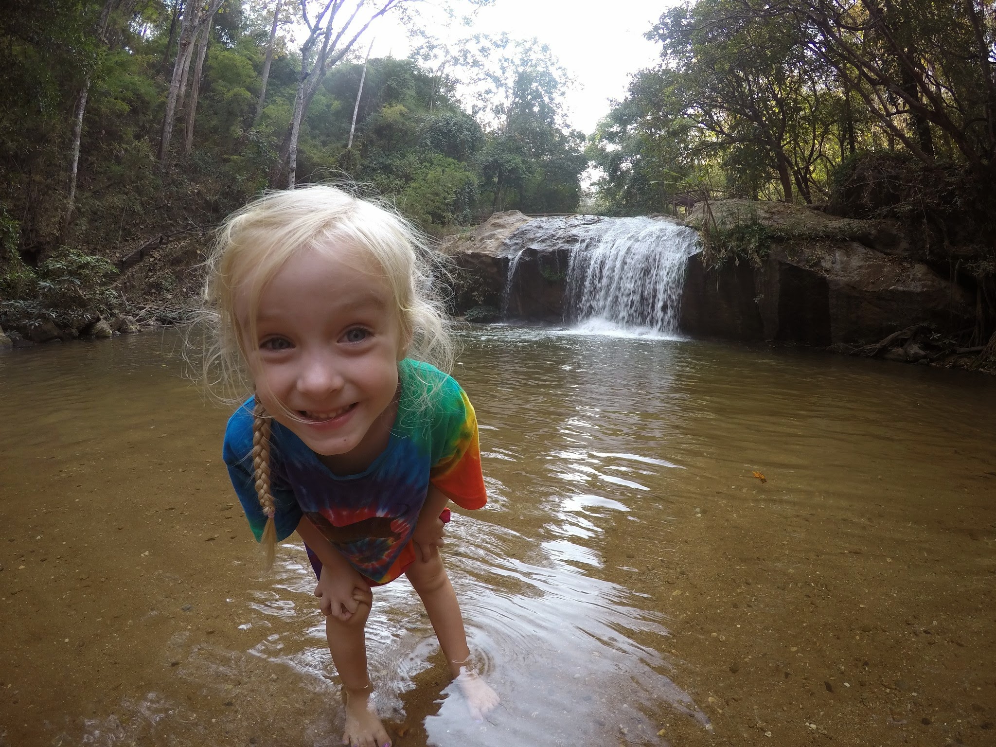 Mae Sa Waterfall on our day trip from Chiang Mai