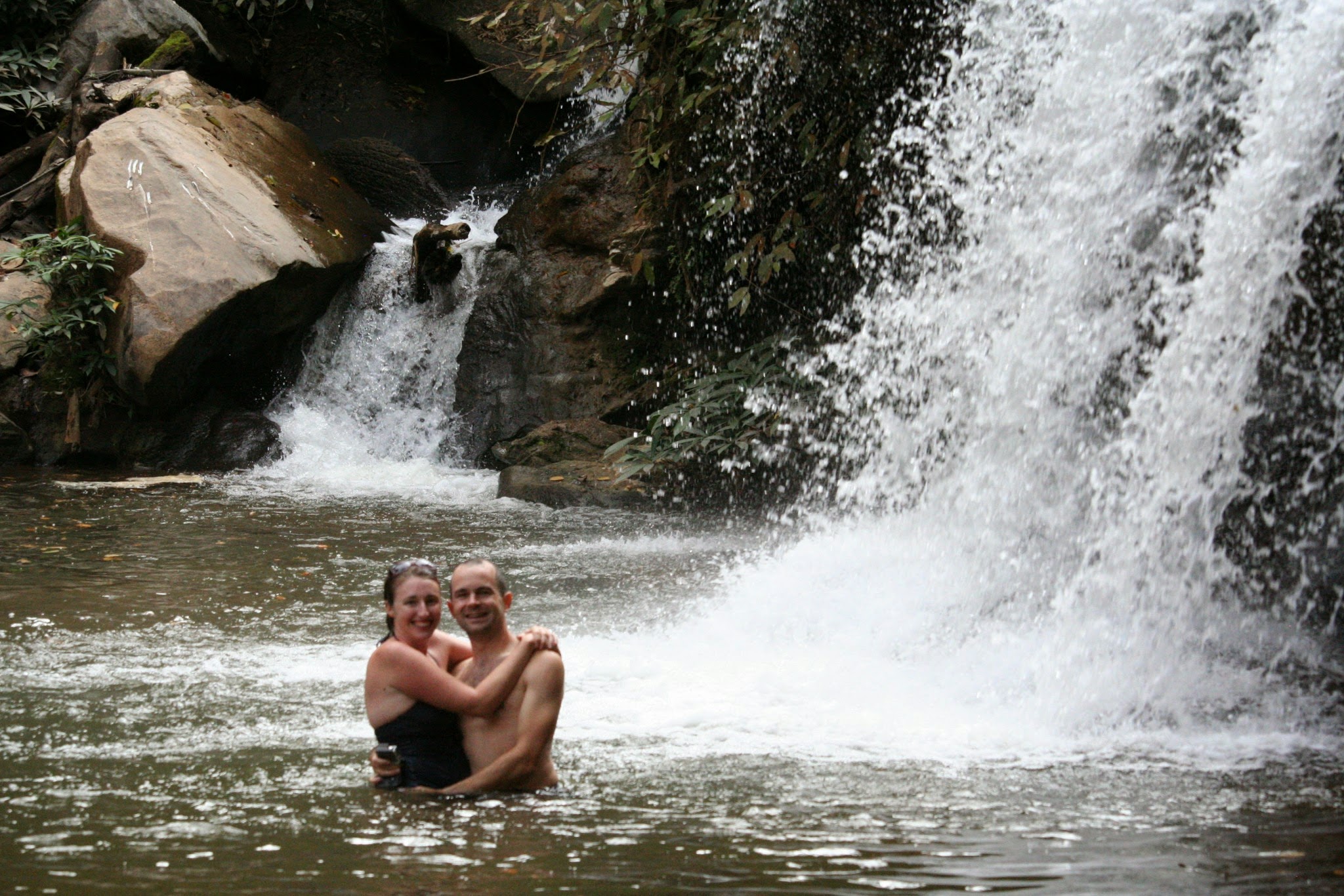 Mae Sa Waterfall on our day trip from Chiang Mai
